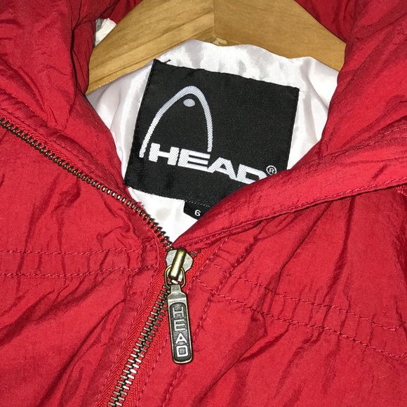 Rare Vintage Head Puffer Red Back Logo Jacket - Picture 5 of 8